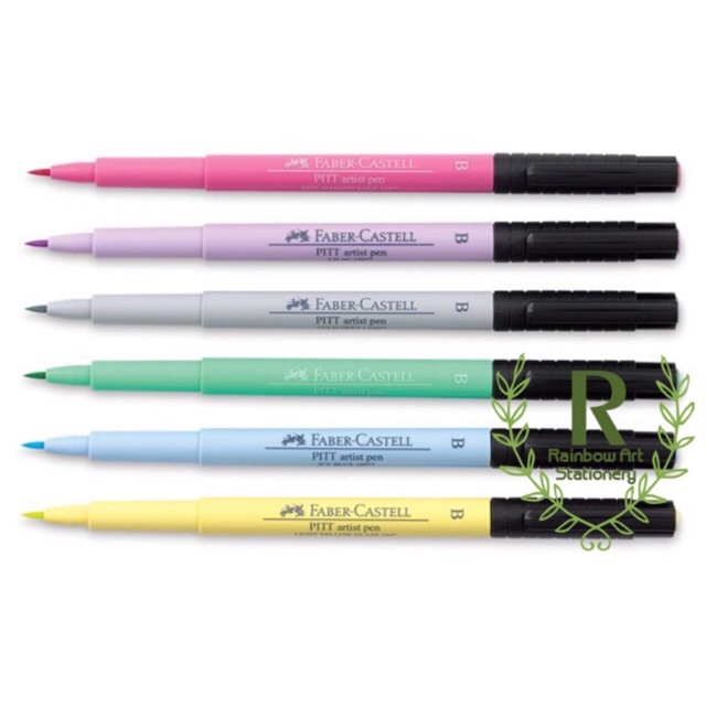 FaberCastell 6 PITT Artist Pens (Brush) Pastel Shopee Philippines
