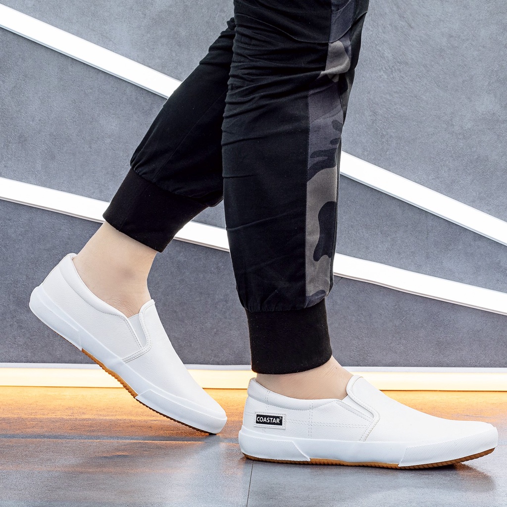 Coastar Silp on Leather Shoes For Men Sale Korean Shoes For Men Rubber Shoes For Men Sneaker Shopee Philippines