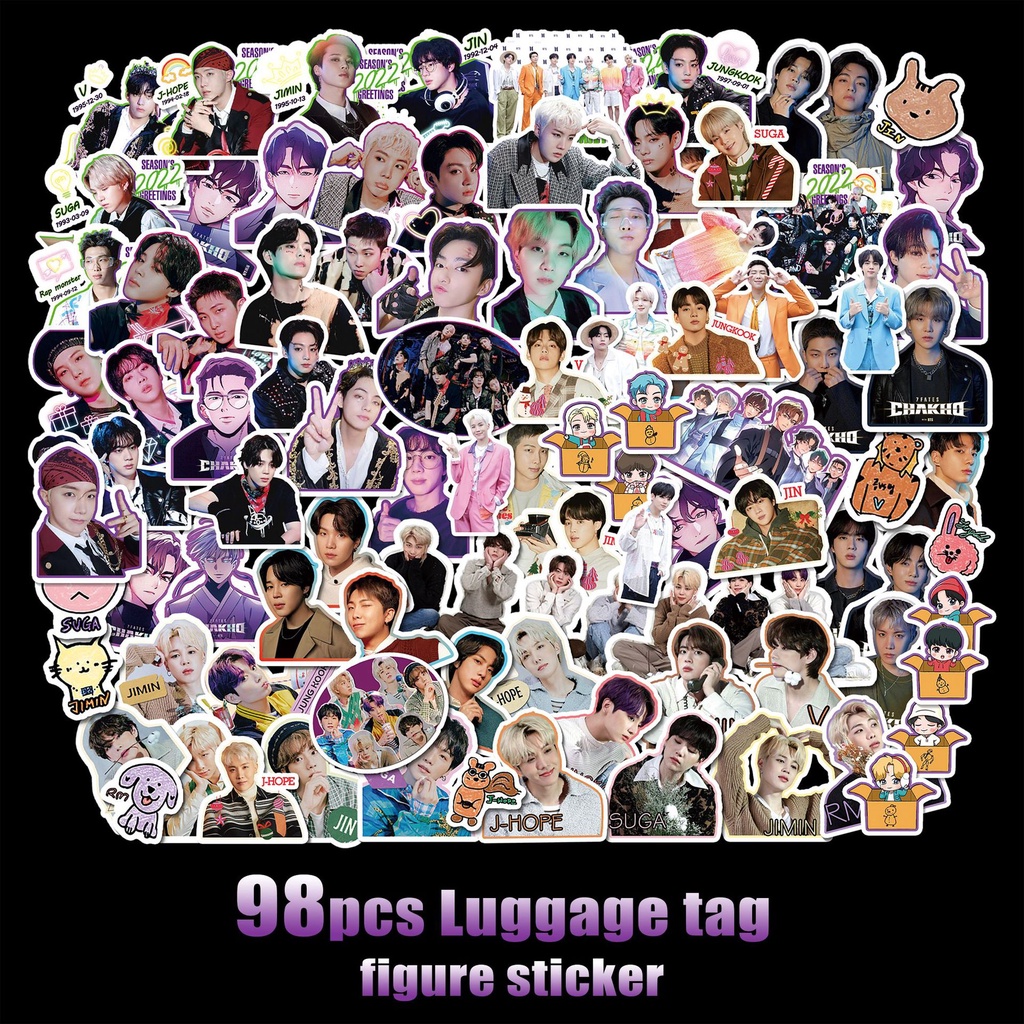 BT DECO KIT Stickers Black LISA PINK ROSE JIENNIE JISOO Aespa Stray ...