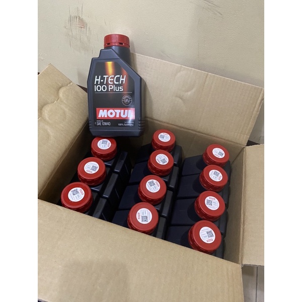 GENUINE MOTUL H TECH 100 PLUS FULLY SYNTHETIC 10w40 GASOLINE ENGINE