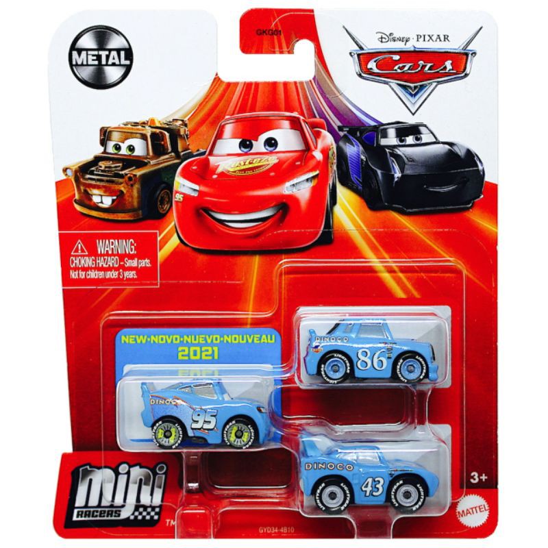 Disney Pixar Cars Mini Racers 3-pack Bling Bling McQueen | Shopee ...