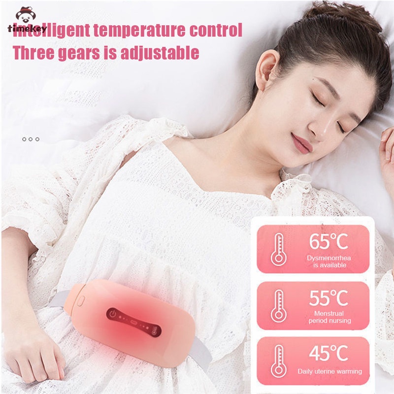 TimekeyWomen Waist Massager Electric Graphene Heating Pad Relief Pain