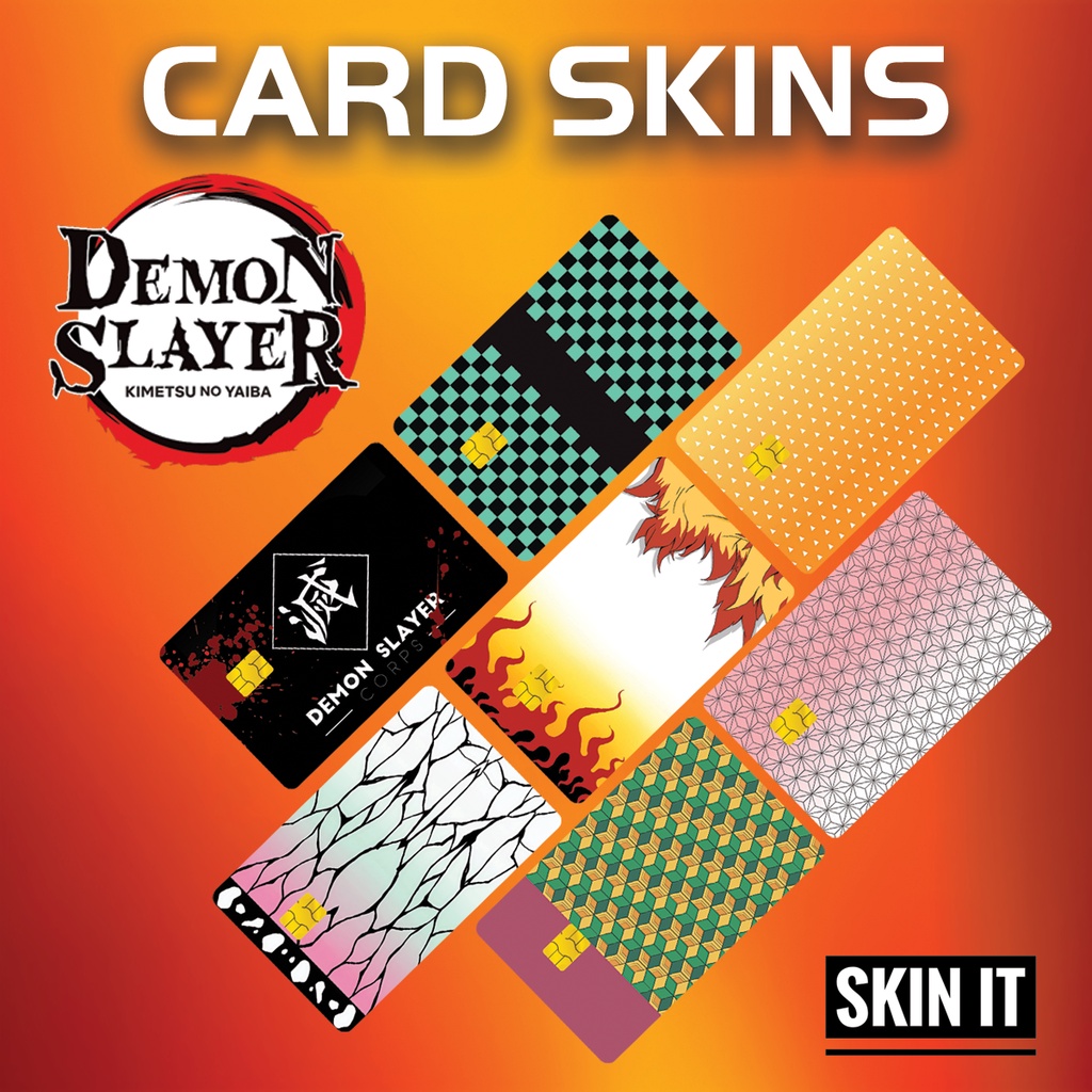 Anime Demon Slayer Customize Card Stickers for ATM or BEEP | Shopee ...