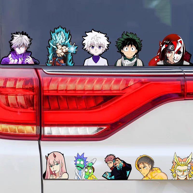 Anime Motion/moving Car Sticker, Waterproof Peeker Cartoon Lenticular ...