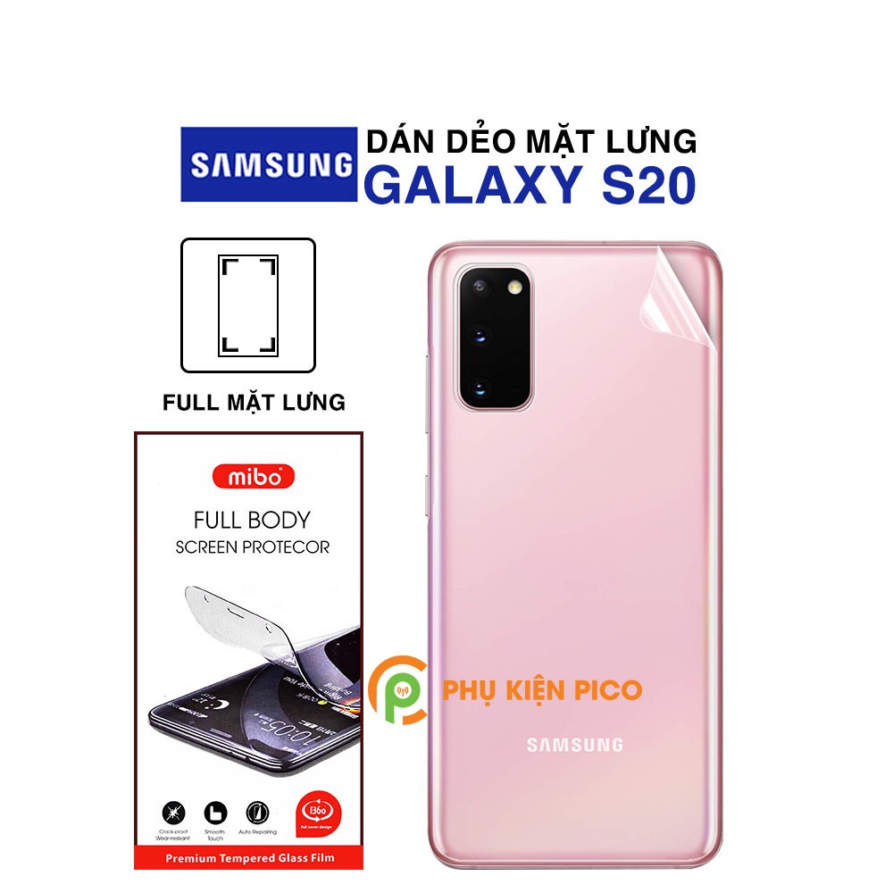 Samsung S20 full back sticker Mibo transparent flexible PPF self ...