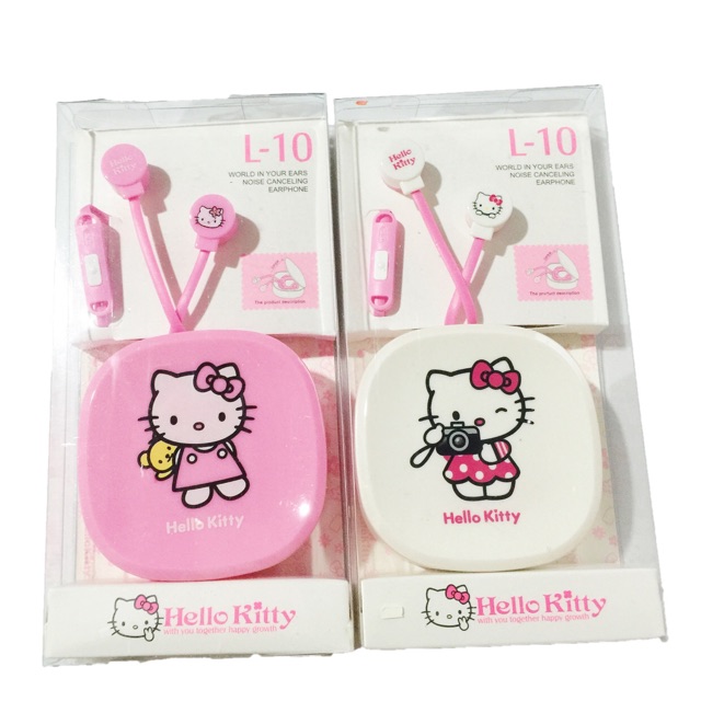 Hello kitty earphone Headphone Headset ( L10 ) Shopee Philippines