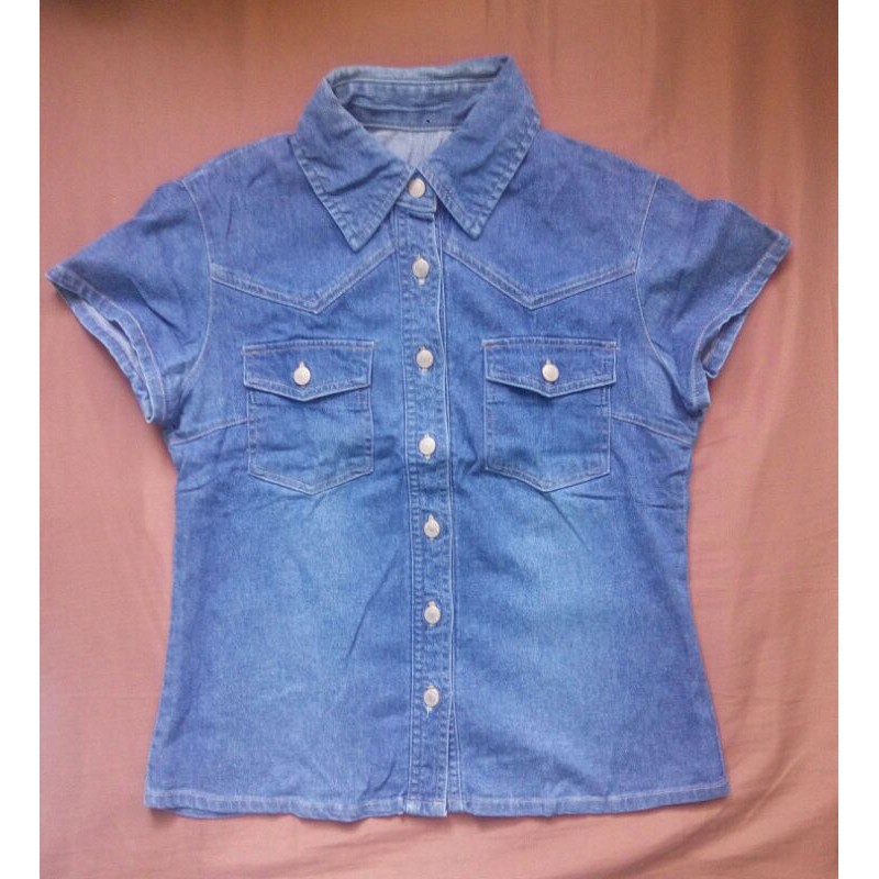 Denim polo outlet outfit female