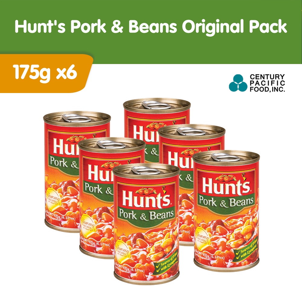 Hunt's Pork and Beans Original 175g Pack of 6 Shopee Philippines