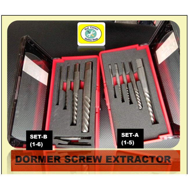 DORMER SCREW EXTRACTOR SET A(1 5) / SETB(16) Shopee Philippines