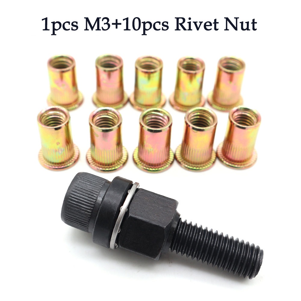 Hand Rivet Nut Gun Head Nuts Simple Installation Manual Riveter Rivnut Tool Accessory For Nuts