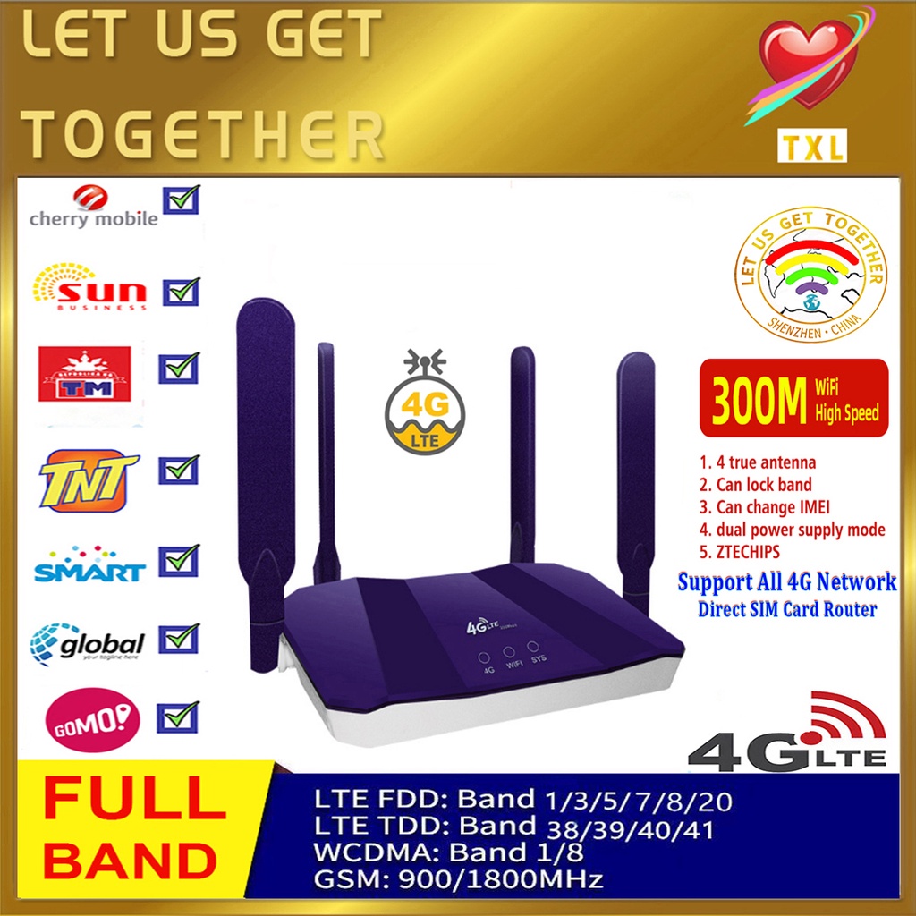 4G/LTE Router Gateway 4G 3G Broadband Mobile Hotspots unlimited Modem