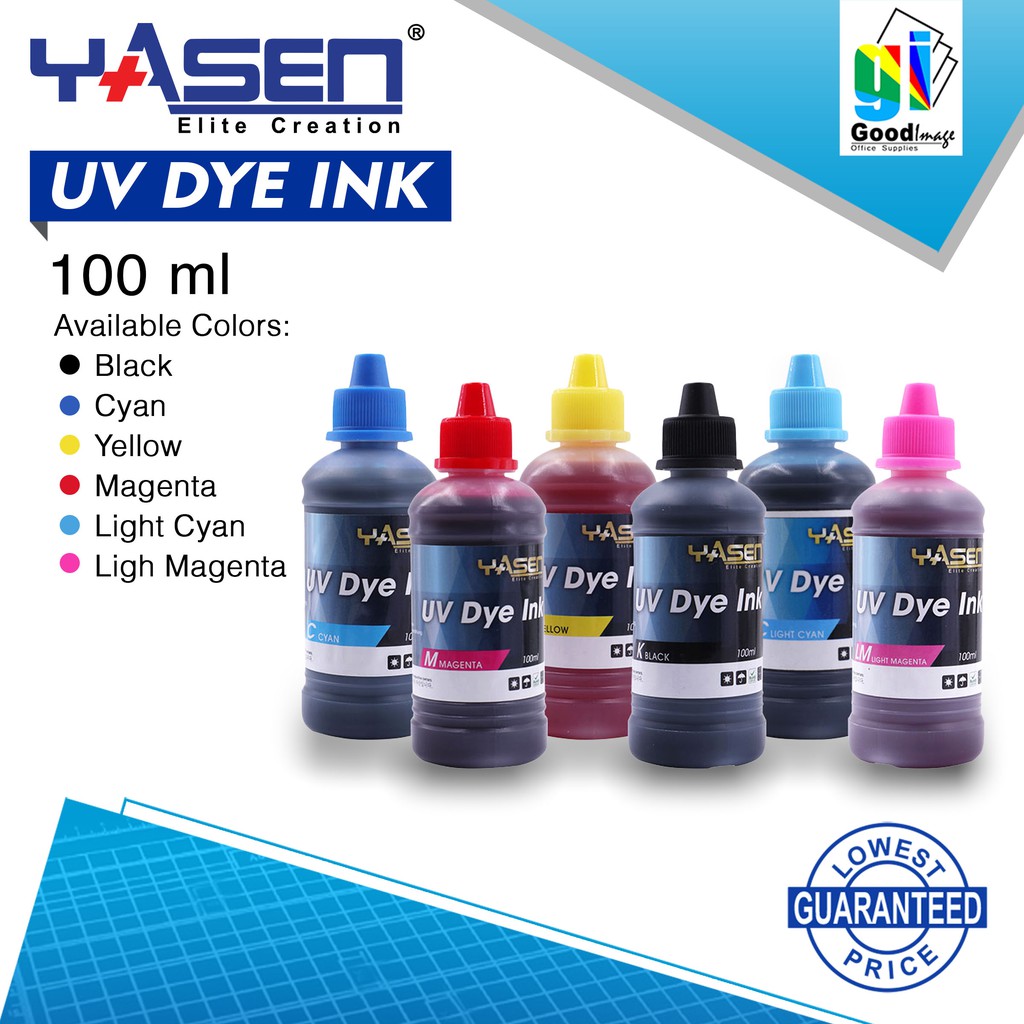 Yasen Uv Dye Ink 100ml For Epson Shopee Philippines 7164
