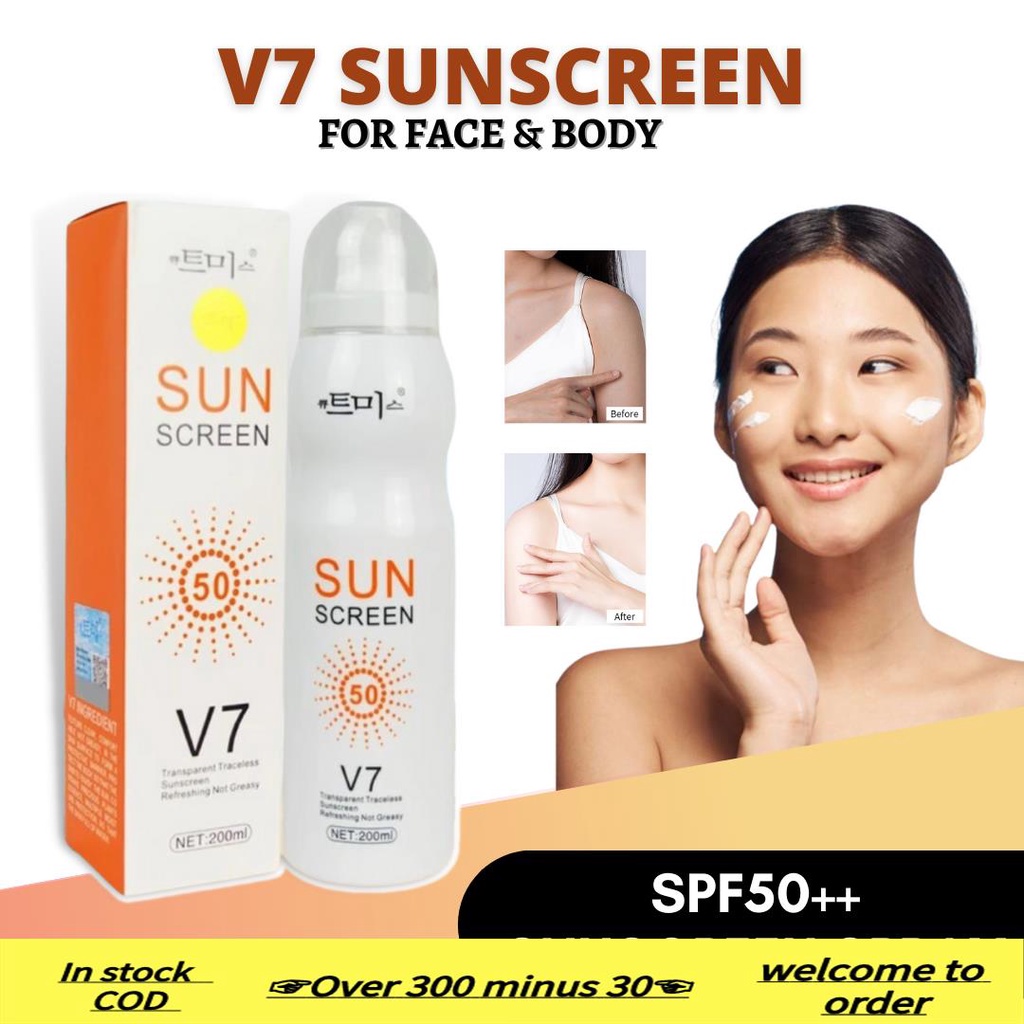 In stock COD ☞☢AUTHENTIC SPF50 SUNSCREEN Korean Spray Lotion with