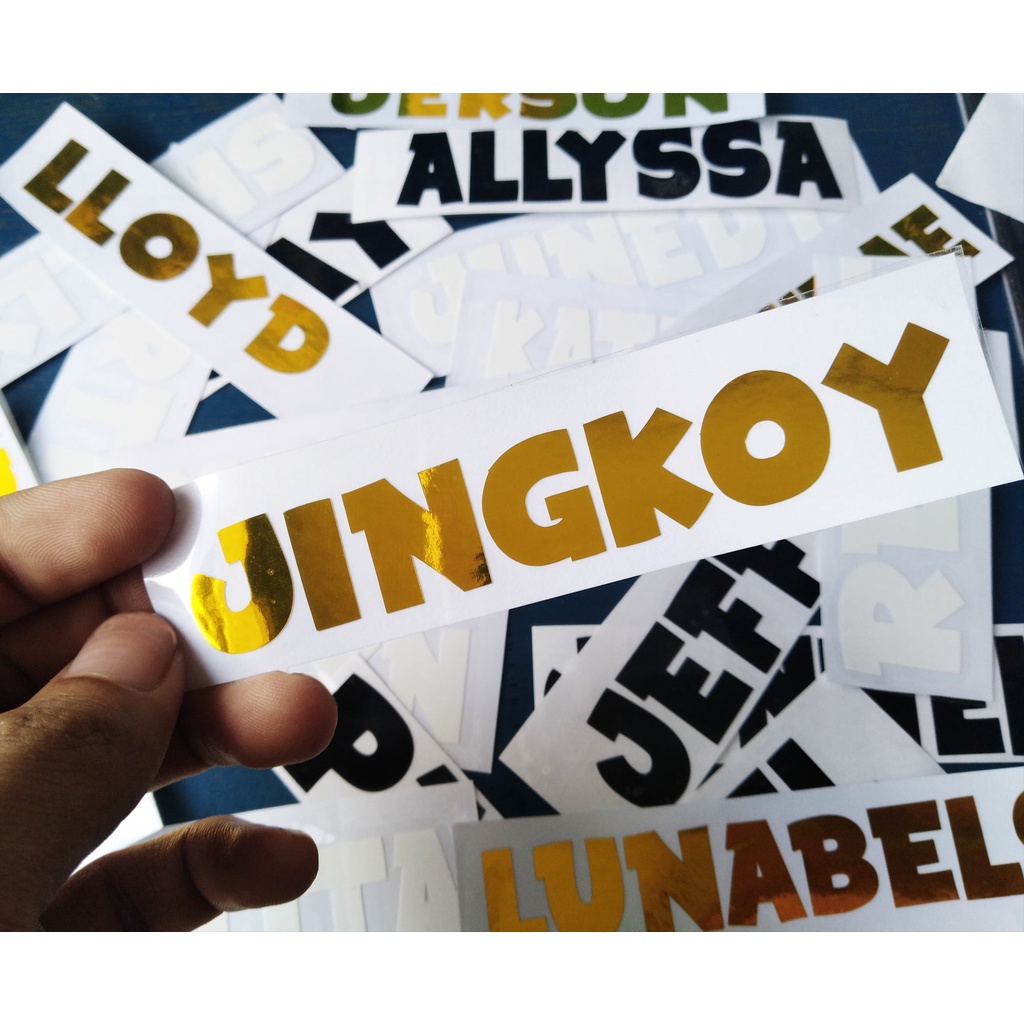 【CHEAPEST】CUSTOM NAME VINYL CUTOUT DECAL STICKERS [ HIGH QUALITY