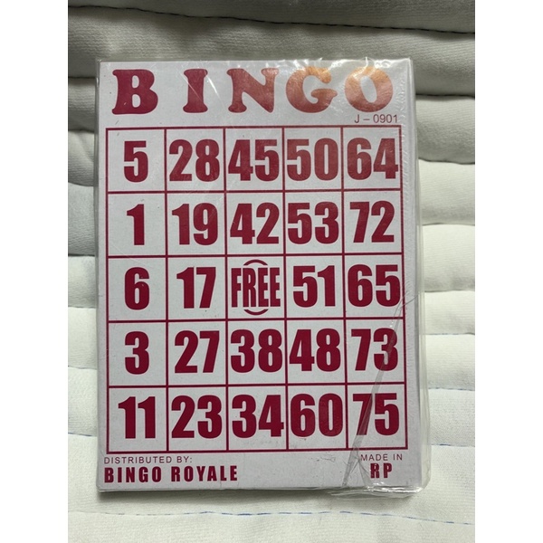 Royal Big Bingo Cards 100 pieces Shopee Philippines