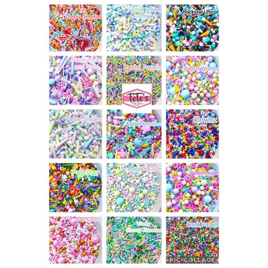 Edible Pastel Candy Memaid Sprinkles non pareils 2025 designs Part 3 of ...