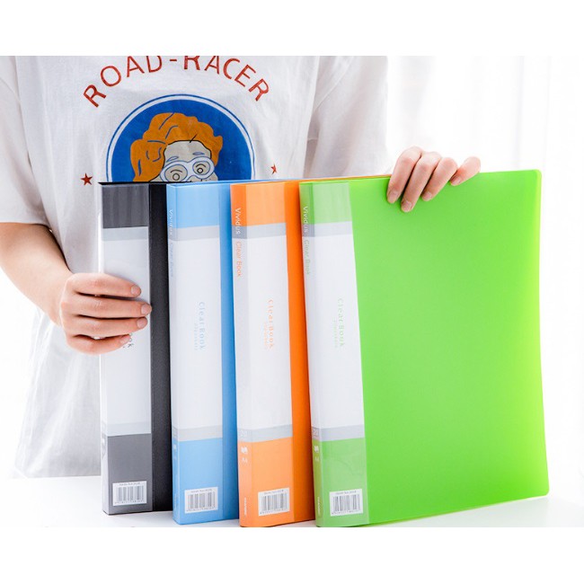 60 Pockets to 120 Pages each Clear Book Non-Refillable Presentation Display  Book Size Long