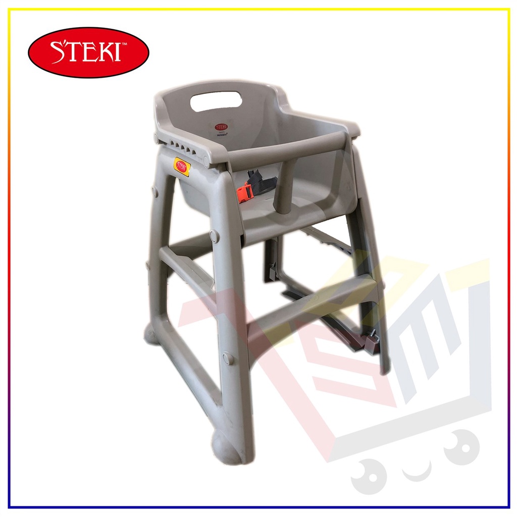 Plastic restaurant hot sale high chair