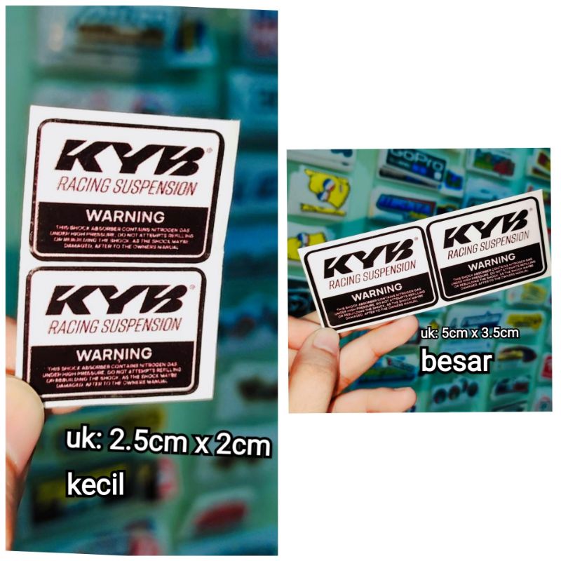 Sticker printing KYB warning shock Shopee Philippines
