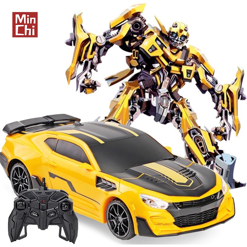 Remote control transformer robot sales car