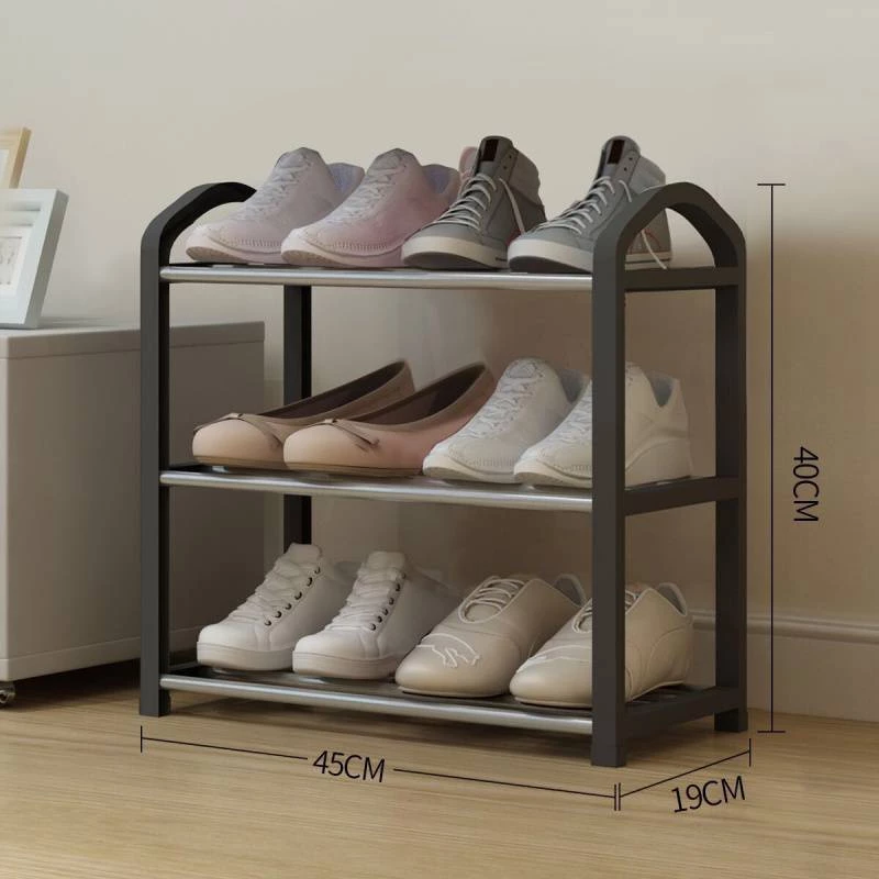 Shoe Storage Rack with Galvanized Steel and PP Plastic
