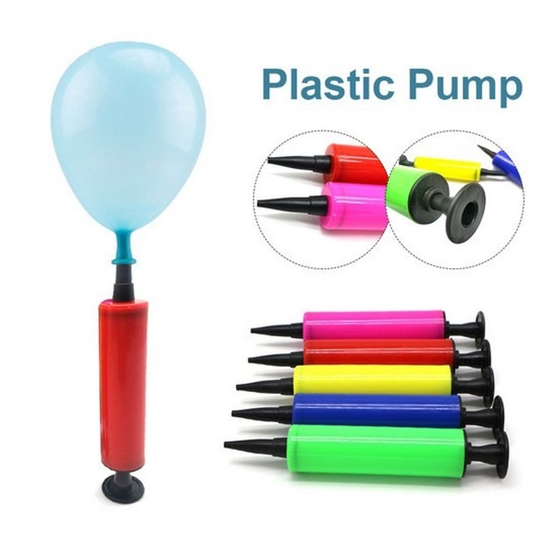 1 Pc Balloon Pump Mini Plastic Hand Held Ball Party Balloon Inflator Air Pump Portable Useful 9911