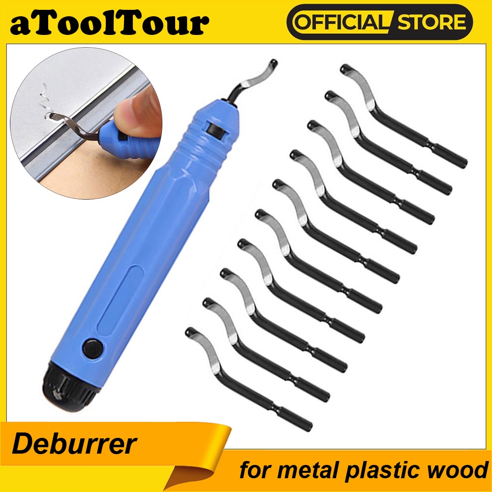 Metal Deburring Tool Kit Deburrer Router Bit Rotary Deburr Blades ...