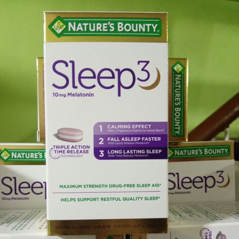 Nature's Bounty Sleep 3 10mg Melatonin 120 Tablets 2025 expiration Shopee Philippines