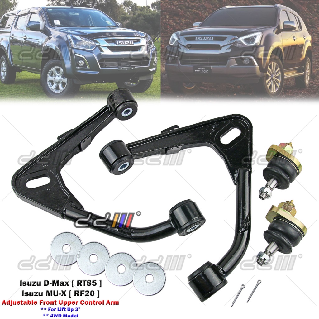 Front Upper Control Arm Adjustable Camber Lift Up 3" Isuzu DMax Dmax V
