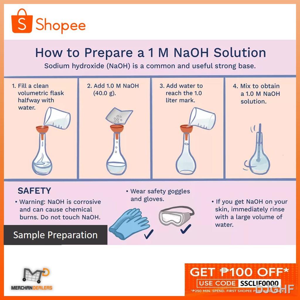 ☾Caustic Soda Flakes 1kg/500g (Made in Taiwan) Sodium Hydroxide Flakes