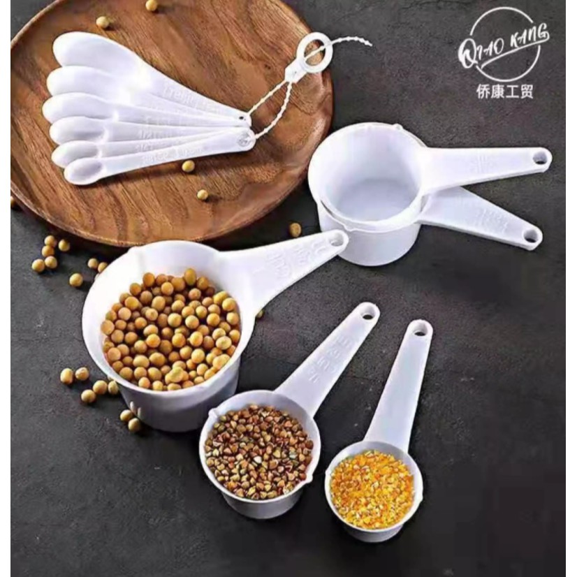 11-in-1 Plastic Measuring Cups & Spoon Set Professional Lightweight for  Baking