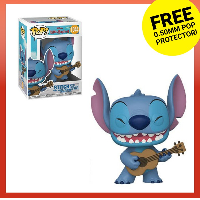 Funko POP! Disney: Lilo and Stitch - Stitch with Ukulele 4-in Vinyl Figure