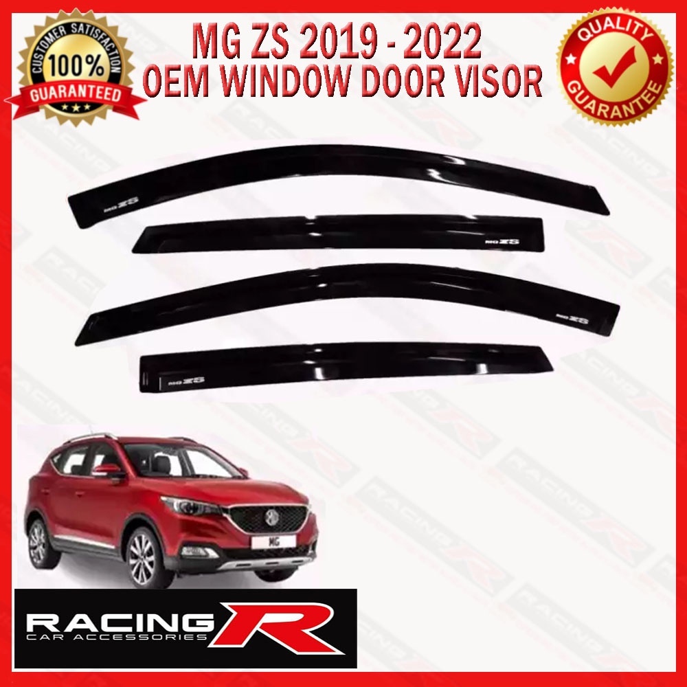 MG ZS 2019 - 2024 INJECTION Window Door Visor Black / Rain / Sun ...