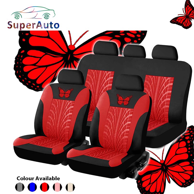 SuperAuto Car Seat Covers Universal Fits Automobile Seat Protector Car Interior Accessories Seat Decoration Car Styling