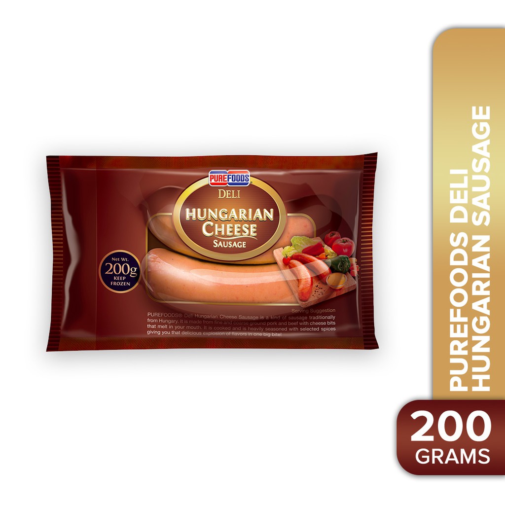 Purefoods Deli Hungarian Sausage 200G Shopee Philippines