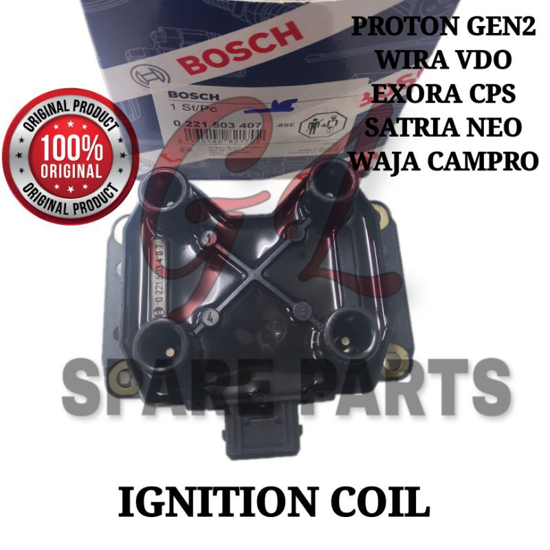 Bosch Ignition Coil For Proton Wira Vdo Gen2 Exora Cps Waja Campro Satria Neo Car Accessories
