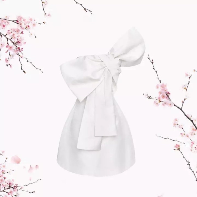 Sea Shoulder Bow Dress