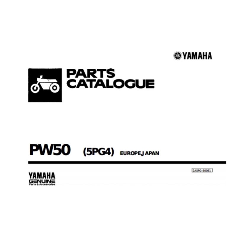 Yamaha PW50 PW 50 Catalog Catalog Parts Book | Shopee Philippines