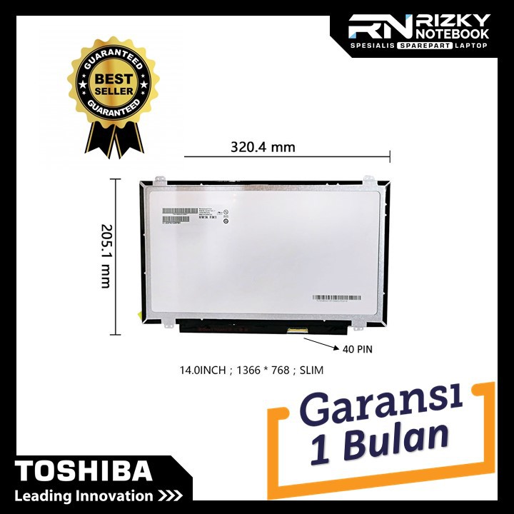 Dalle écran LCD Acer Aspire 4810T 14″ LED – 40 Pins – 1366×768 HD – DisplaySeek