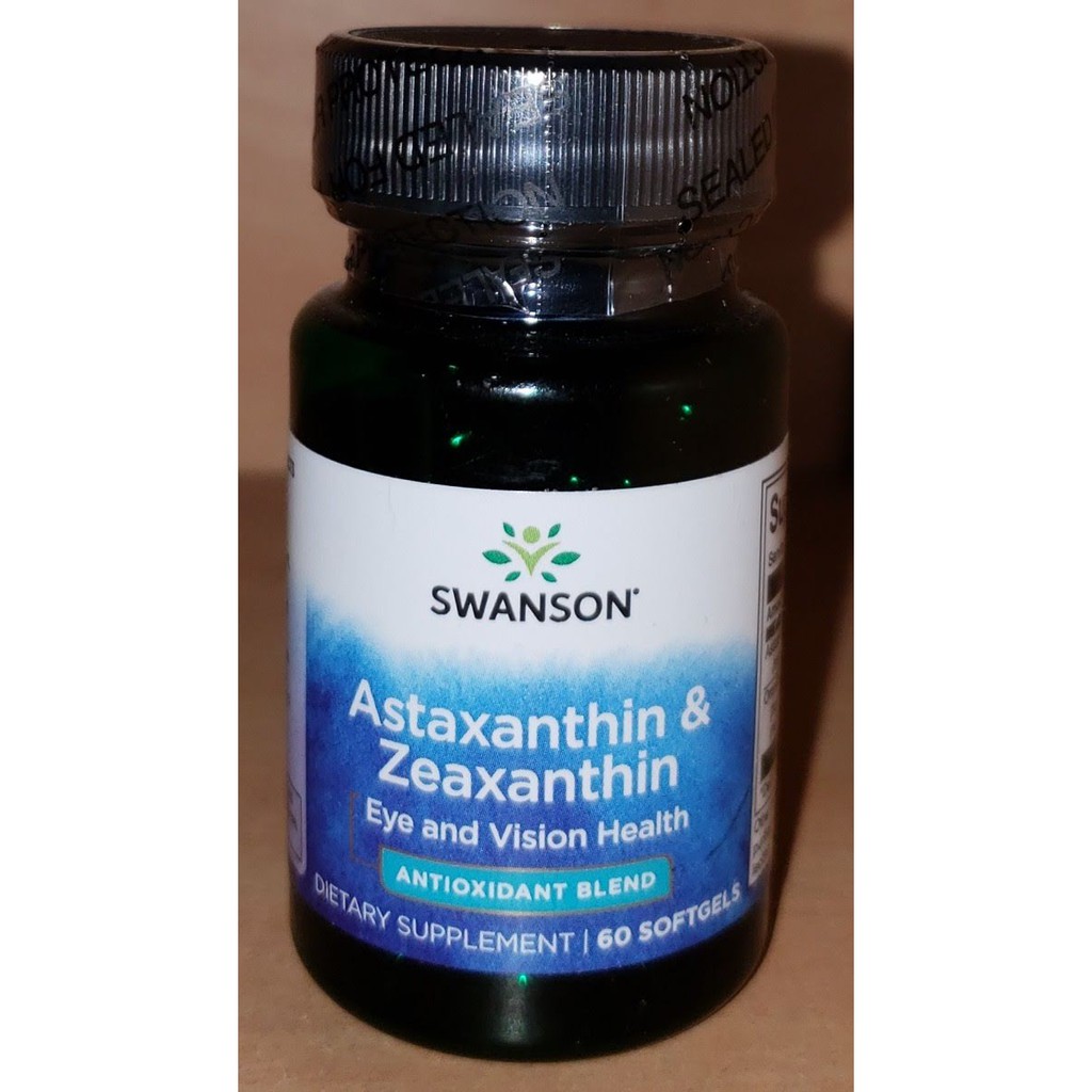 Astaxanthin 4mg and Zeaxanthin 4mg 60 softgels Swanson Shopee Philippines