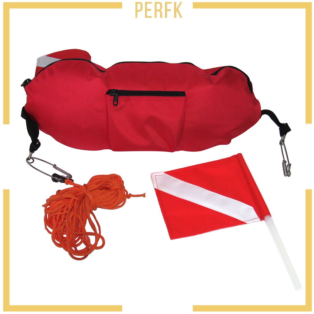 [PERFK] Nylon Spearfishing Buoy Snorkeling Float Dive Flag Rope Line ...