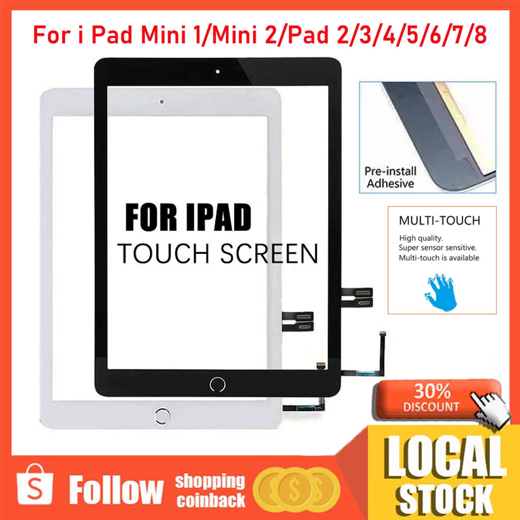 Panneau Tactile Digitizer Avec Verre Pour IPad 2 - Noir, Sintech