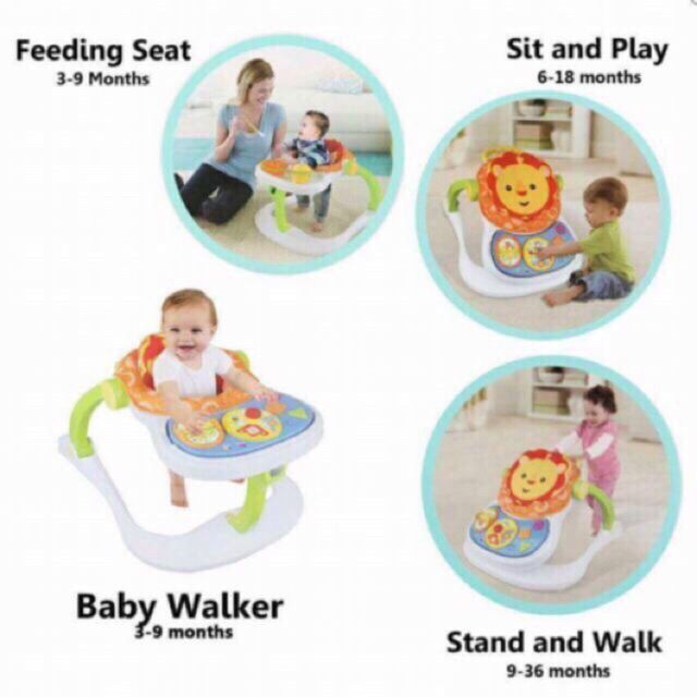 Lion 4in1 Walker Kids Baby Walker Walker For Baby Girl Prevent O-leg 