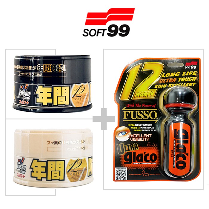 Soft99 - Protection Time Bundle 2 - Fusso Coat Light + Ultra Glaco + G –  ADVANTUSE - Autopflegeshop