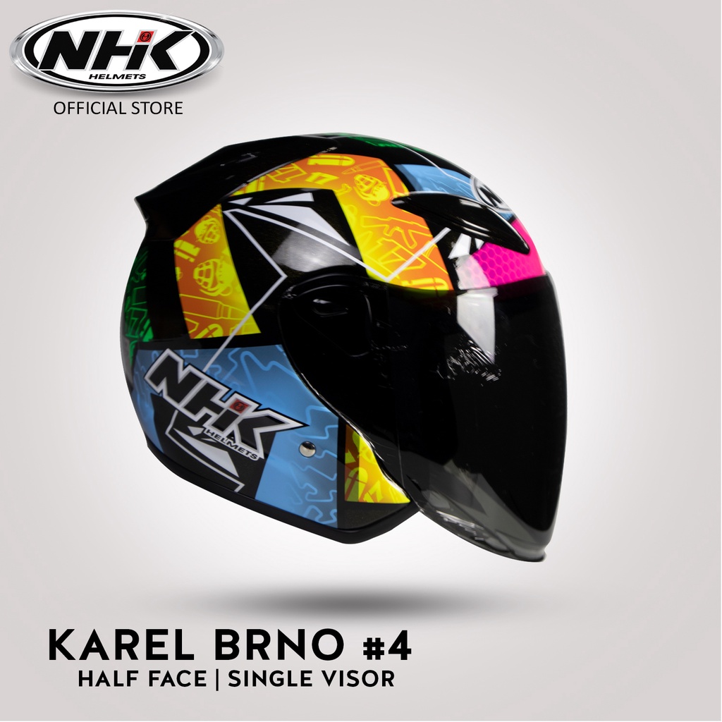 NHK HELMET R6 Karel BRNO #4 Single Visor | NHK Helmets Philippines ...