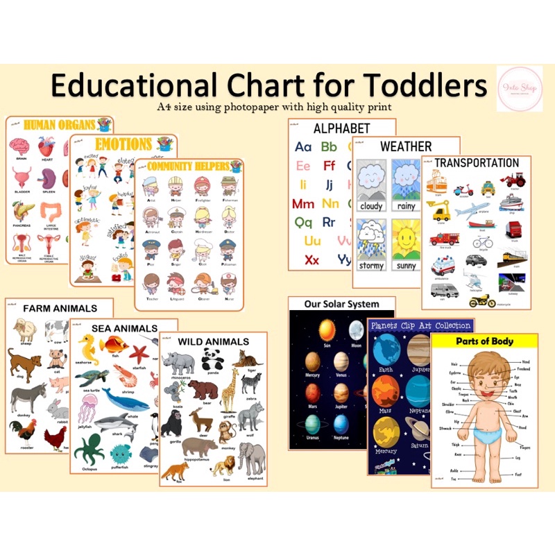 A4 LAMINATED EDUCATIONAL Wall Chart for Kids ALPHABET ABC CHART ...