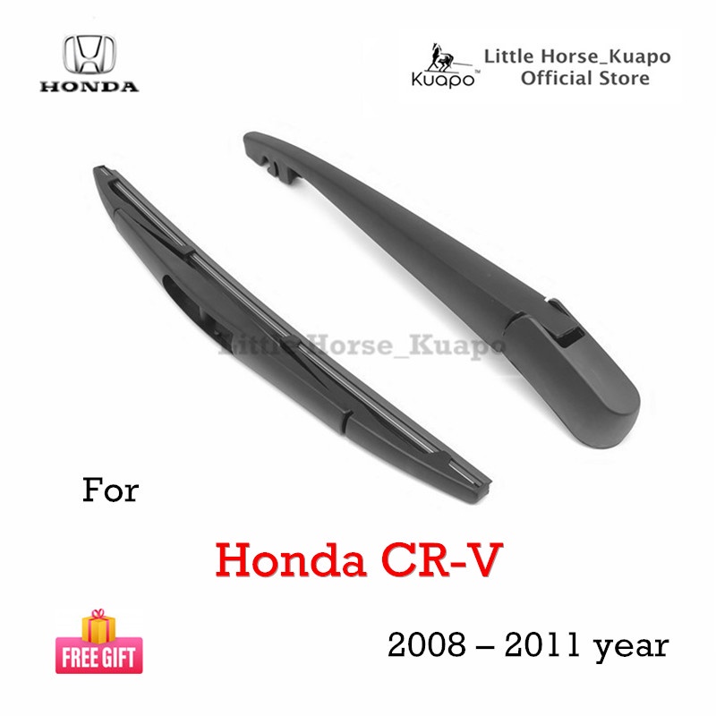 (Kuapo Quality) Gen3 Honda CRV Rear Wiper Assembly (Set/Arm/Blade/Nut Cover Cap) for 2007 to