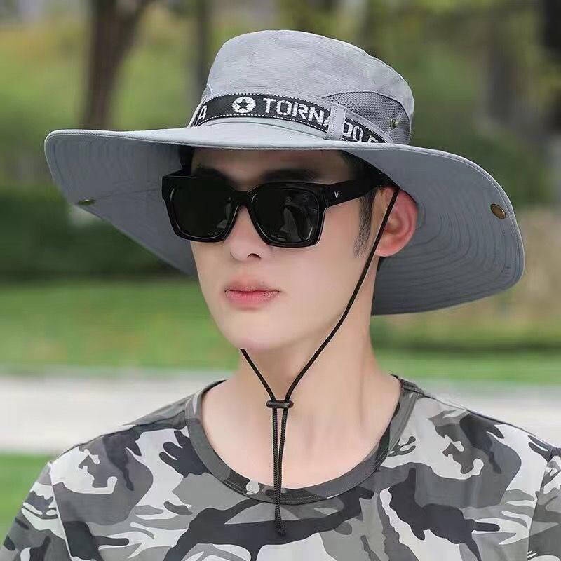 outdoor hat Bucket Hat Jungle Hat Sun Hats Shading hat men's summer ...