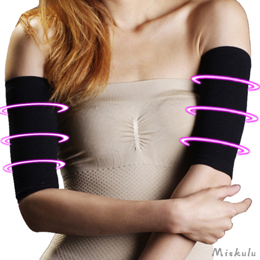 Women's Arms Compression Massage Shaper Sleeves Cellulite Wrap Belt ...