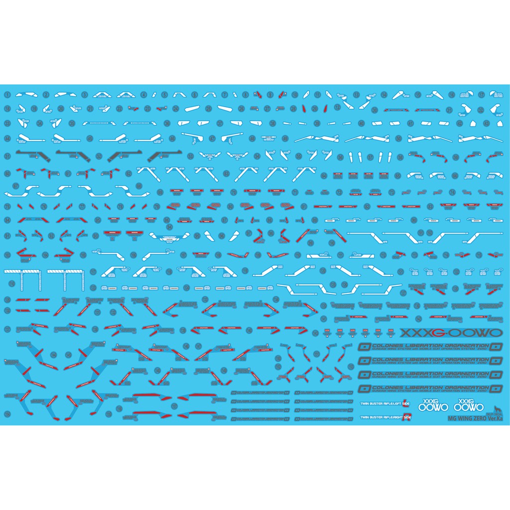 Delpi Decal MG Wing Zero EW Ver. Ka Waterslide Decals | Shopee Philippines